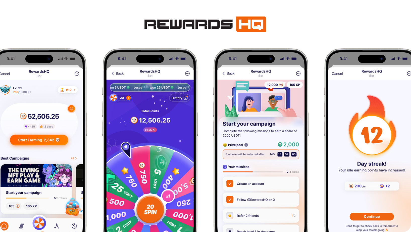 RewardsHQ — Telegram rewards app